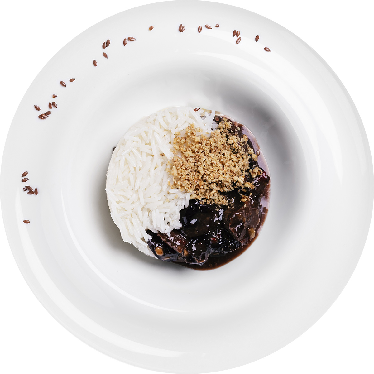 Говядина в кисло-сладком соусе с рисом басмати