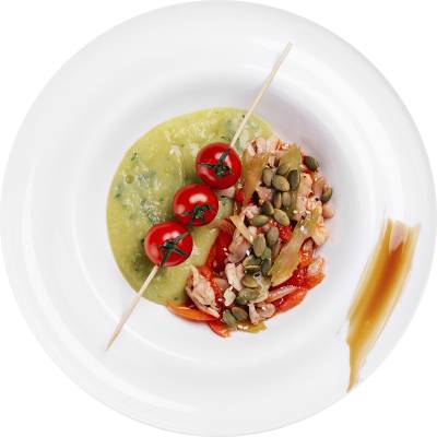 Фрикатто из цыпленка в кисло-сладком дипе