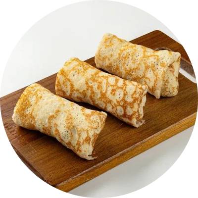 Блинчики с нежным куриным муссом, 2 шт.