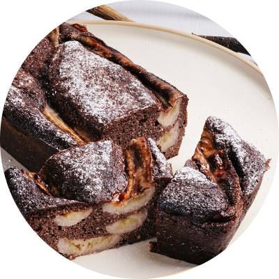 Шоколадный кекс с бананом