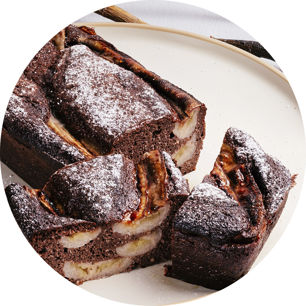 Шоколадный кекс с бананом