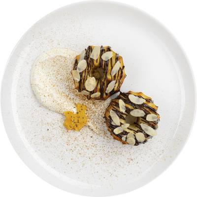 Творожные пончики в шоколаде, 3 шт.