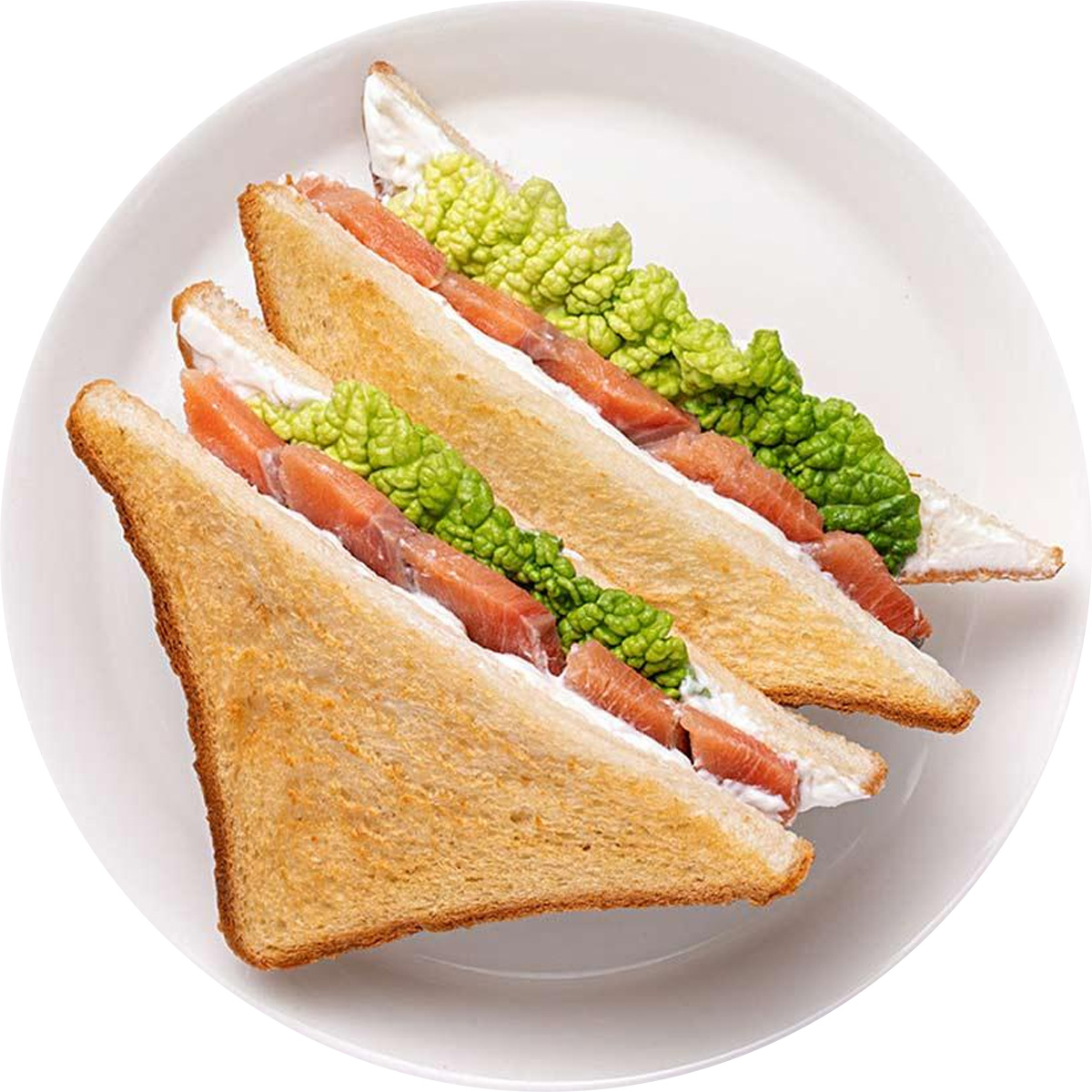 Сендвич с лососем шеф-посола